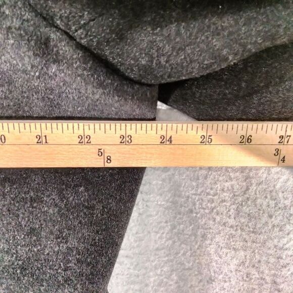 Pronto Uomo Pea Coat Mens Size 44R 100% Wool Black Lined Button Down Pro Work - Picture 6 of 11